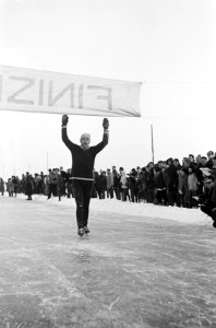 Ronde van Loosdrecht , Angelo Damo ging als eerste over de finish (Italiaan), Bestanddeelnr 914-7197