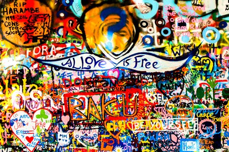 Symbol spray painting