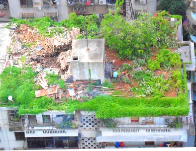 Roof top in Haikou, Hainan, China - 01