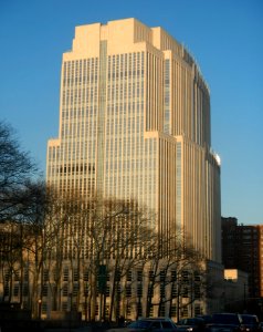 Roosevelt Fed Courthouse Bk west side PM sun jeh