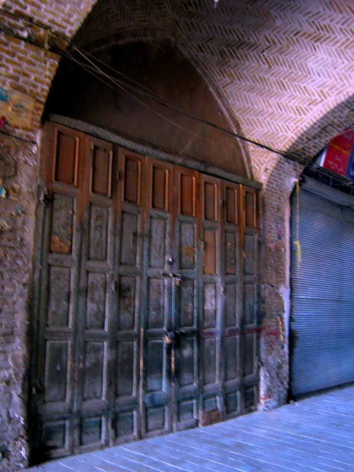 Roofed Bazaar of Nishapur (Bazaar e Sarpushideh-souq)- wooden door 07