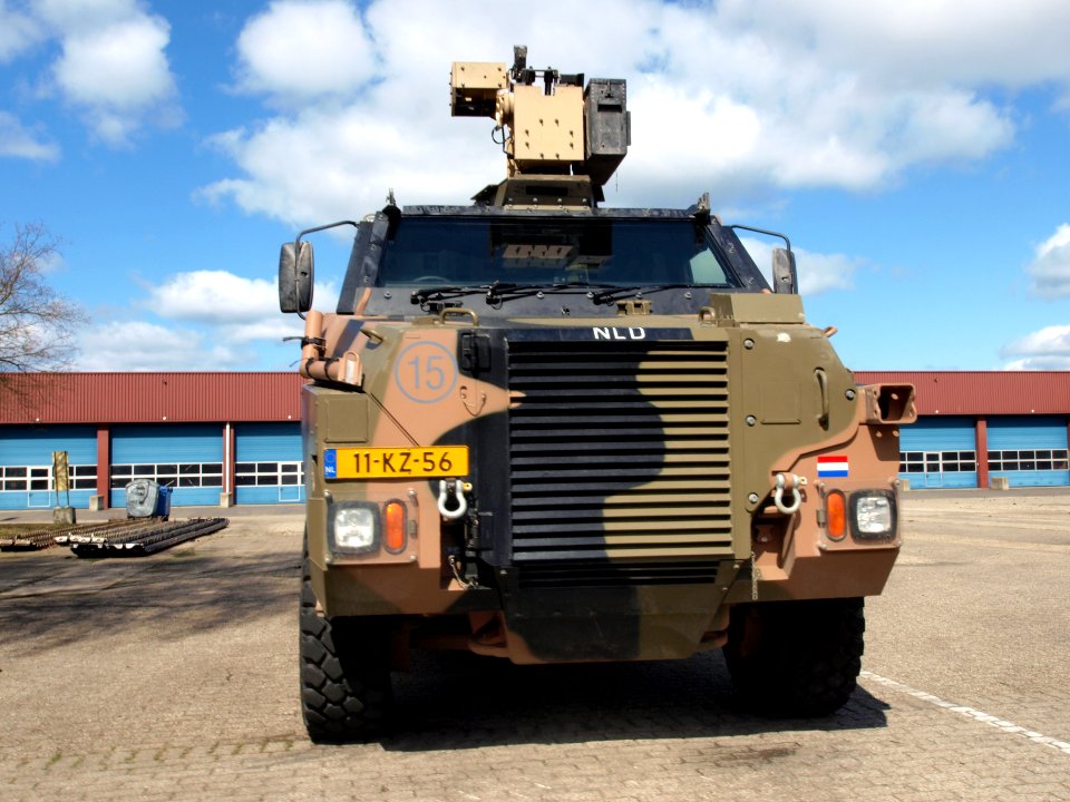 Royal Netherlands Army Bushmaster APV, VAU 12kN 4X4 ADI-THALES Bushmaster NLD at Amersfoort, The Netherlands. pic4