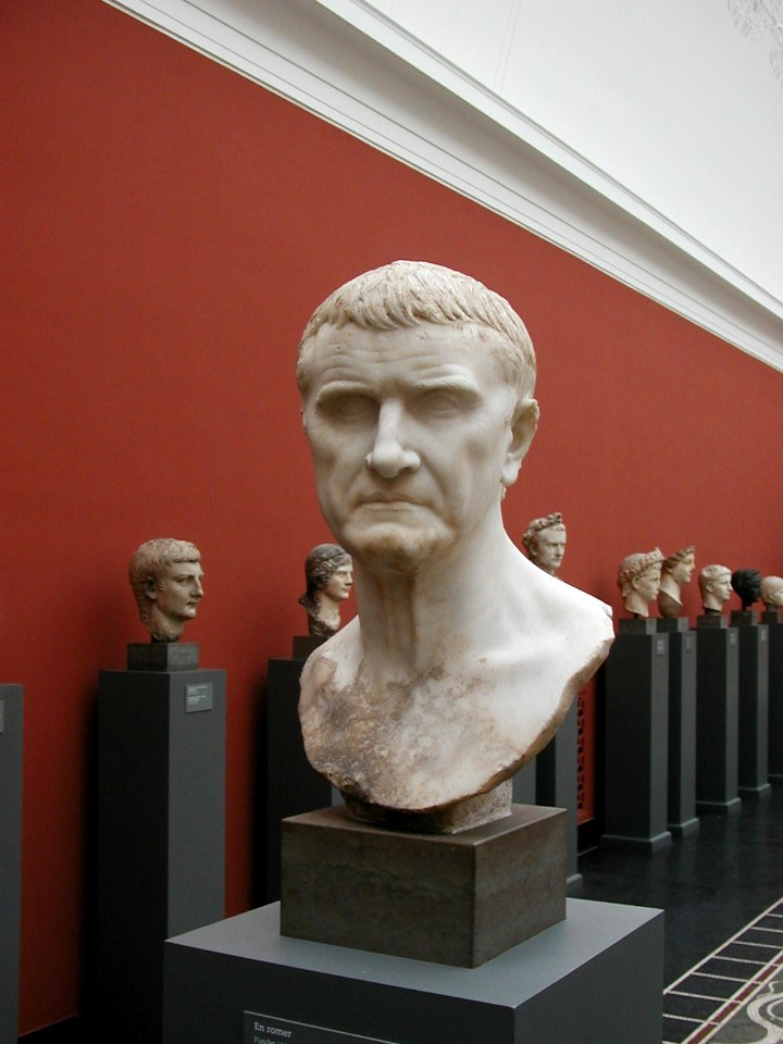 Roman bust in Ny Carlsberg Glyptotek