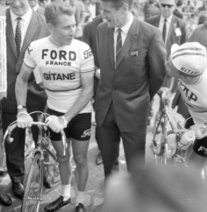 Ronde van Nederland, start te Amstelveen, Anquetil, Bestanddeelnr 917-7567
