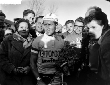 Ronde van de Bosbaan verreden, kop Piet Van Damen, Bestanddeelnr 910-2484