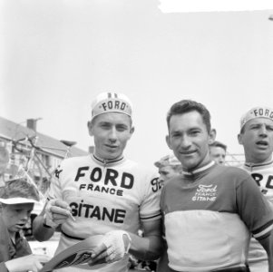 Ronde van Nederland, start te Amstelveen, Jacques Anquet (kop), Bestanddeelnr 917-7572