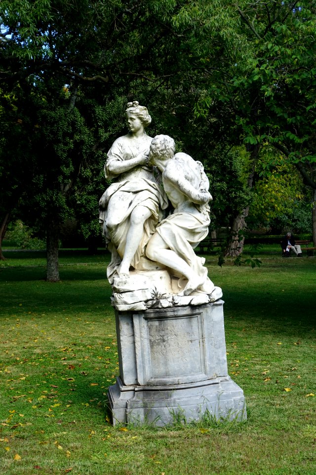 Roman Charity by Bernardino Ludovisi (Cimon and Pero) - Jardim Botânico Tropical - Lisbon, Portugal - DSC06627