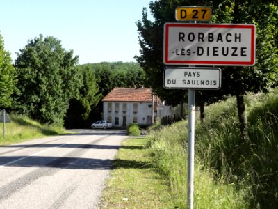Rorbach-lès-Dieuze (Moselle) entrée