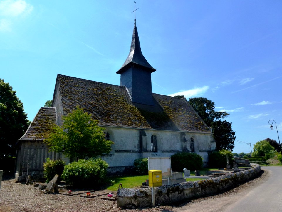 Romilly-la-Puthenaye (Eure, Fr) église Saint-Aubin de La Puthenaye (01)