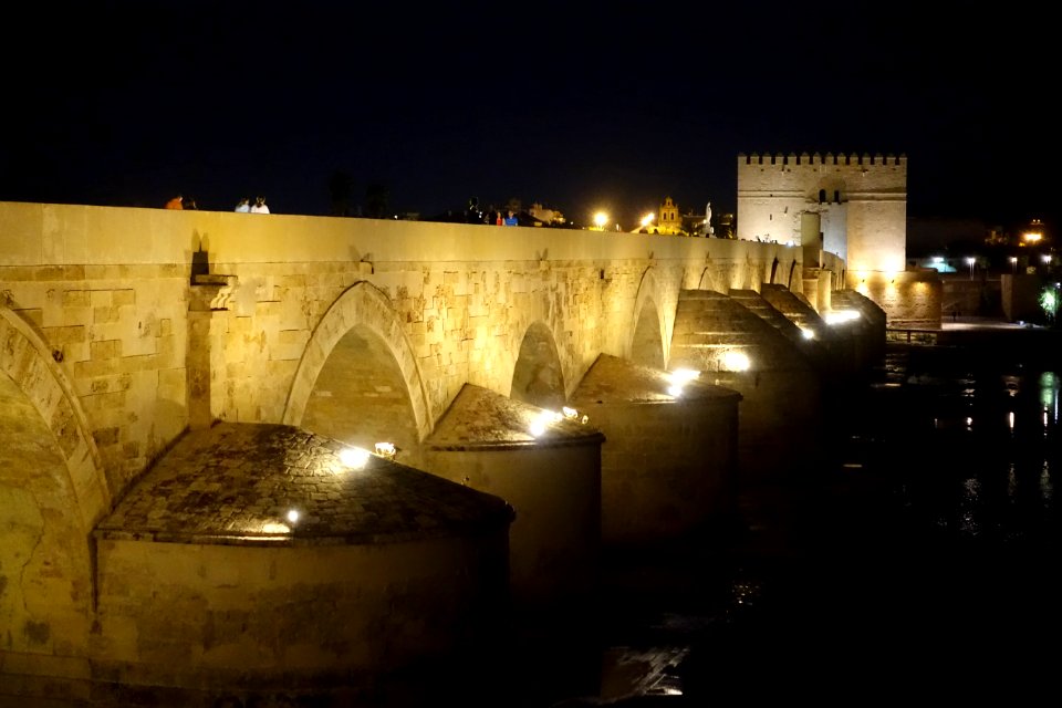 Roman bridge at night - Córdoba, Spain - DSC07259