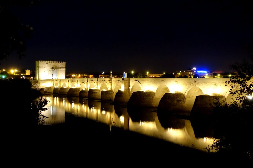 Roman bridge at night - Córdoba, Spain - DSC07251