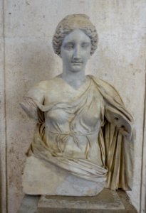 Roman woman as Aphrodite, Roman, c. 50-100 AD, marble - Musei Capitolini - Rome, Italy - DSC06000