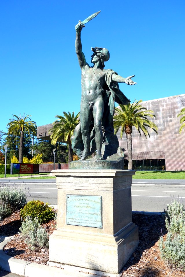 Roman Gladiator by Guillaume (Willem) Geefs, 1881 - De Young Museum, Golden Gate Park - DSC00268