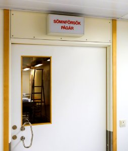 Room for sleep studies - NÄL hospital