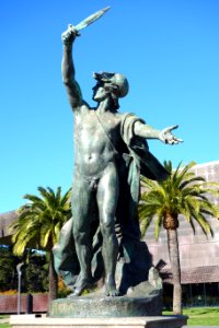 Roman Gladiator by Guillaume (Willem) Geefs, 1881 - De Young Museum, Golden Gate Park - DSC00269