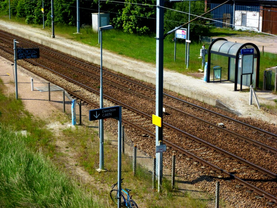 Romilly-La Puthenaye (Eure, Fr) la gare