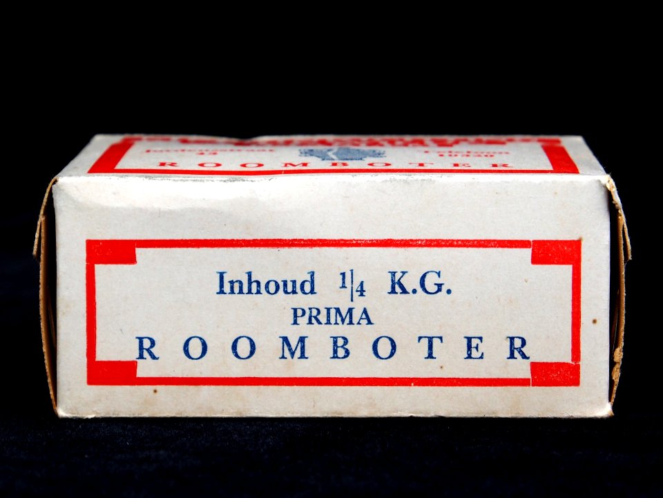 Roomboter pakje van Melkinrichting A de Wilde, Jordensstraat 43 Haarlem, foto3