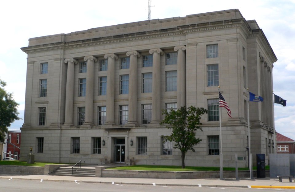 Rooks County, Kansas courthouse from NE 1