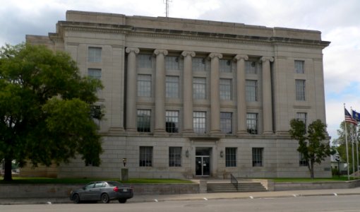 Rooks County, Kansas courthouse from E 1
