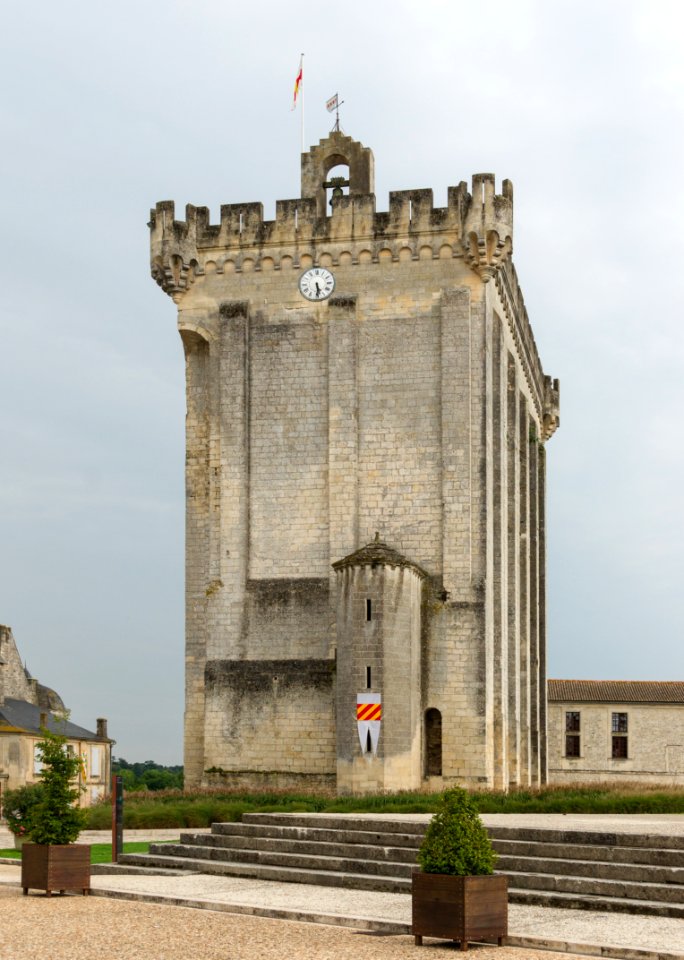 Romanesque keep of Pons northern view Charente Maritime