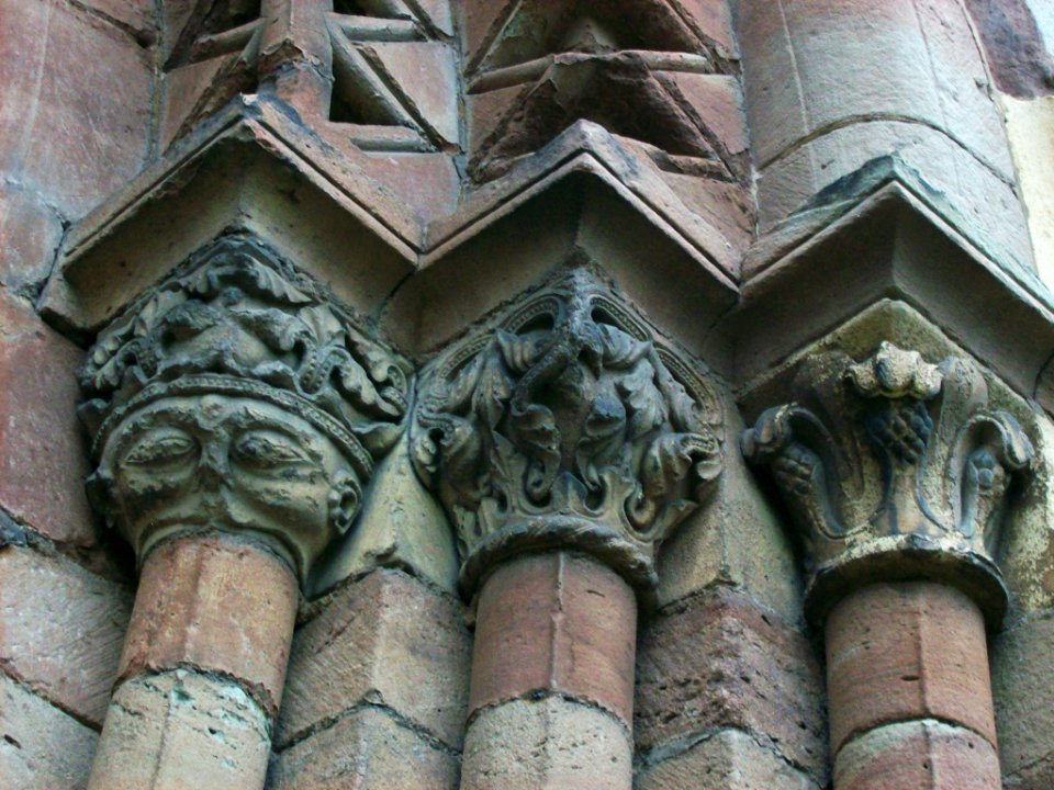 Romanesque capitals, St Michael Ledbury