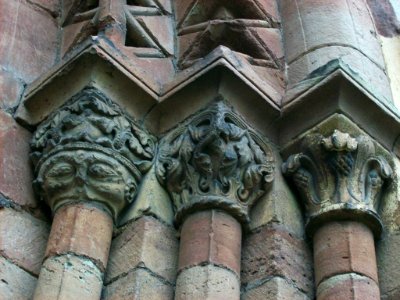Romanesque capitals, St Michael Ledbury
