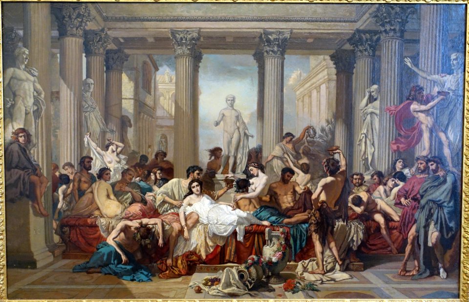 Romans of the Decadence, by Thomas Couture, 1847, oil on canvas - Fogg Art Museum, Harvard University - DSC01485