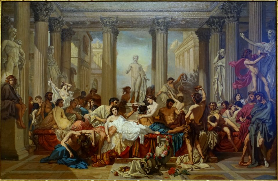 Romans of the Decadence, by Thomas Couture, 1847, oil on canvas - Fogg Museum - Harvard University - DSC01829