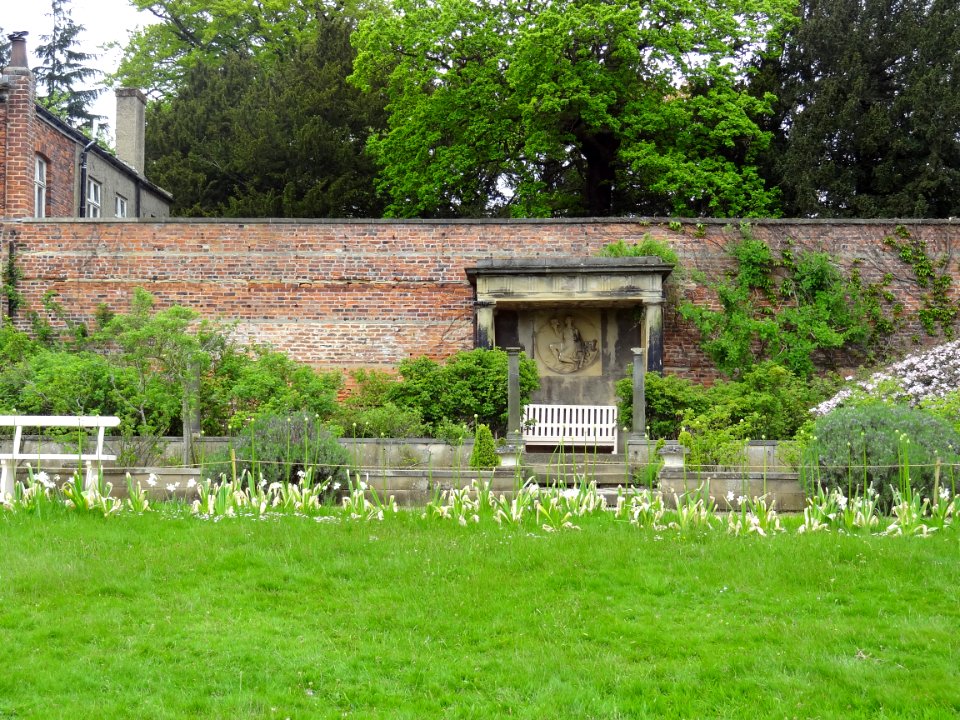 Rose Garden Terrace Walls And Arbour Including Attached Railings