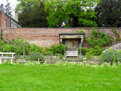 Rose Garden Terrace Walls And Arbour Including Attached Railings