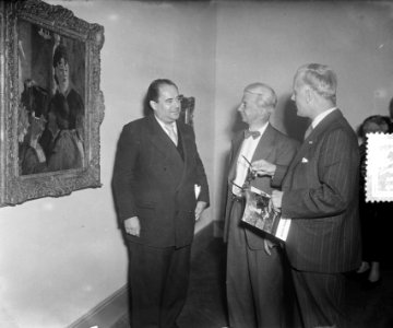 Rondleiding Franse Tentoonstelling Tijdgenoten van Van Gogh (Rene de Soher), Bestanddeelnr 905-7633