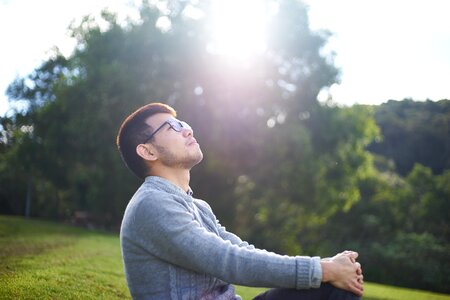 Guy portrait outdoor