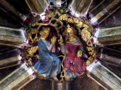 Roof boss, Tewkesbury Abbey 02
