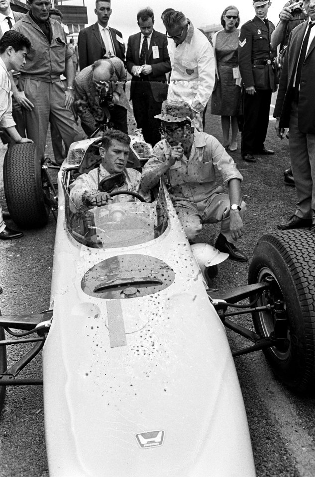 Ronnie Bucknum and Yoshio Nakamura 1964 Honda F1 test