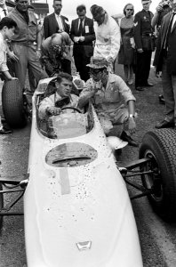 Ronnie Bucknum and Yoshio Nakamura 1964 Honda F1 test