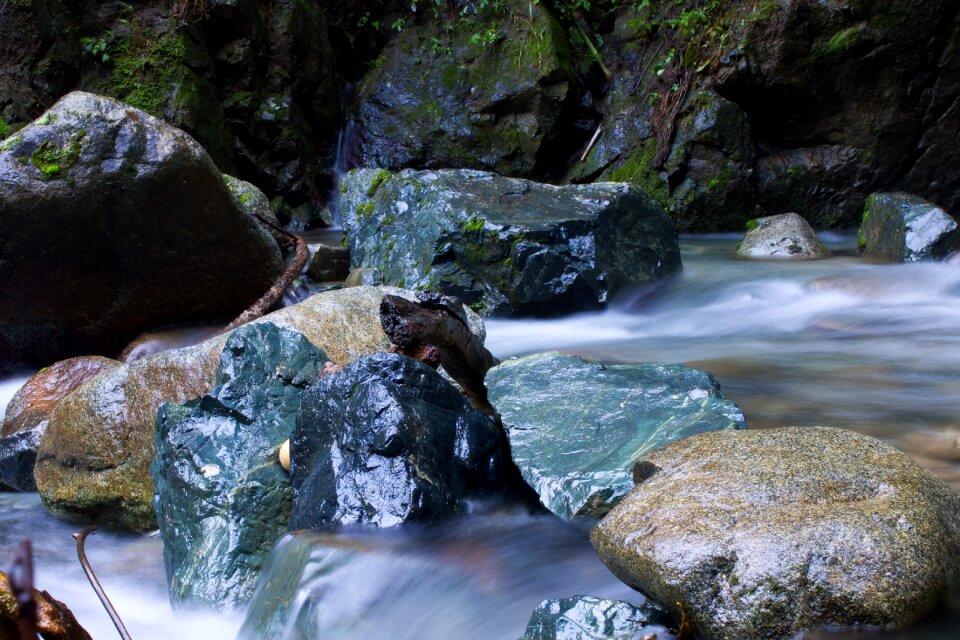 Nature stones water
