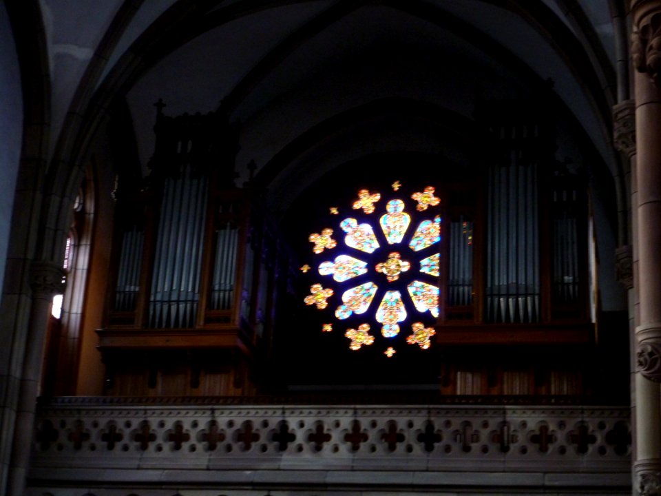 Rosace et orgues de la Chapelle Saint-Anne (1)