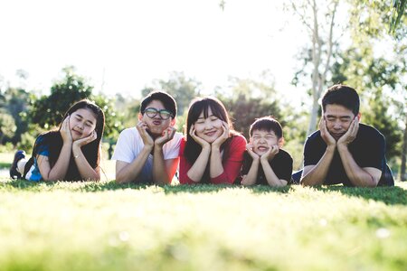 Happiness happy family outdoors happy family photo