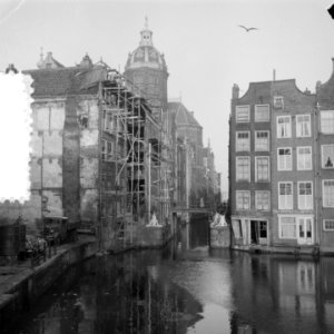 Restauratie oude Kolkje Amsterdam met Sint Nicolaaskerk, Bestanddeelnr 904-9235