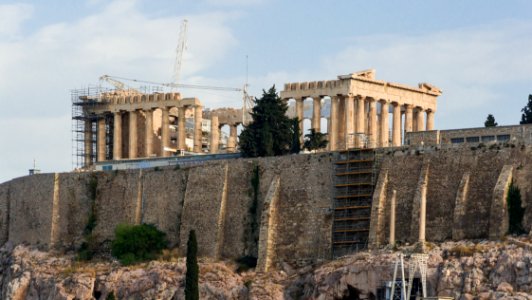 Restoration Parthenon Acropolis Athens