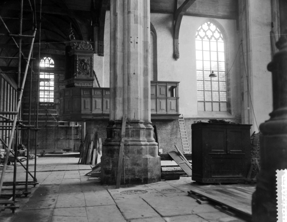 Restauratie oude kerk te Amsterdam, restauratie van de kapel van het Heilige Gra, Bestanddeelnr 910-2721