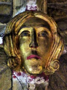 Roof boss, Tewkesbury Abbey 03