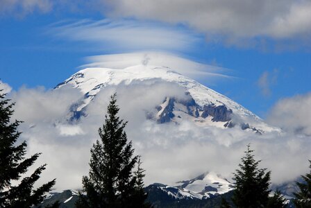 Cloud mist landscape photo