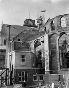 Restauratie St. Laurenskerk Rotterdam, daktoren onder de kap, Bestanddeelnr 907-4299