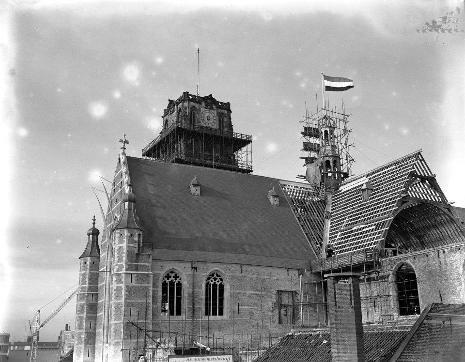Restauratie St. Laurenskerk Rotterdam, daktoren onder de kap, Bestanddeelnr 907-4301