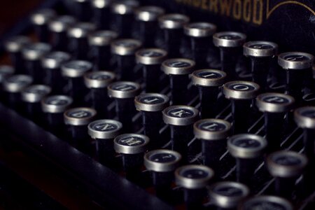 Vintage typewriter retro antique
