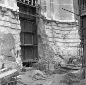 Restauratie St. Laurenskerk , Rotterdam, werkzaamheden, Bestanddeelnr 918-9237