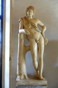 Resting satyr, S 739, Roman, 117-138 AD, marble, after a work by Praxiteles, 4th century BC - Musei Capitolini - Rome, Italy - DSC06079