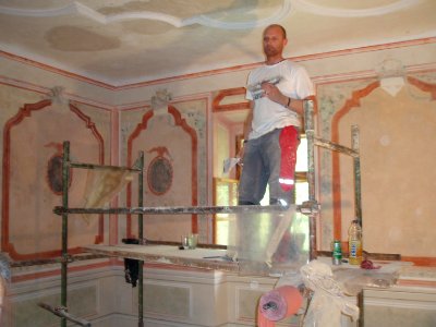 Restoration of Pišece Castle in 2007 06