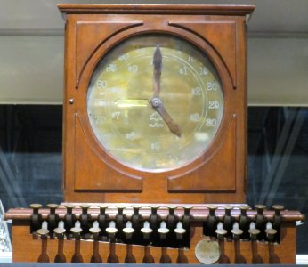 Reproduction of Ritty Dial, the first practical cash register